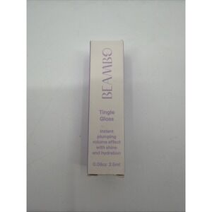 Beambo Tingle Gloss Plumping Shine Hydration Clear Lip Gloss Tingling NEW